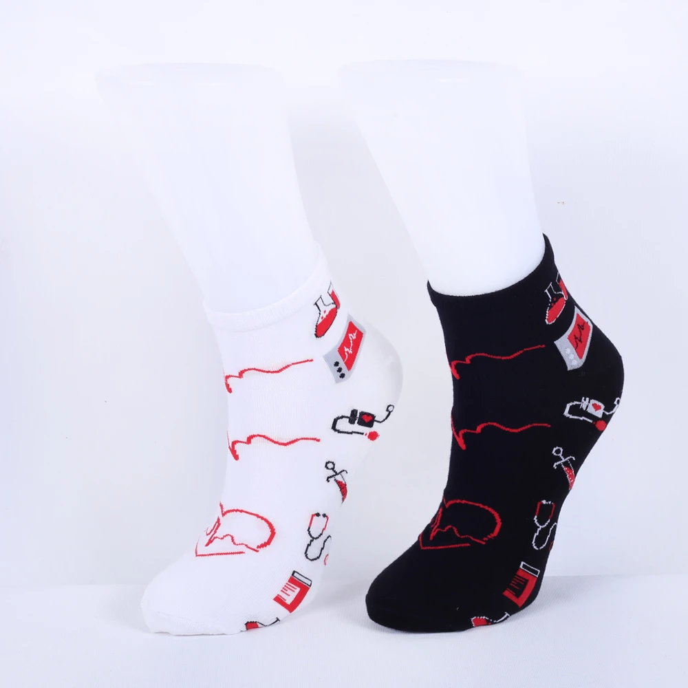 6 Bộ 6 Đôi Tất/Bộ Bolero Vớ Nữ Bộ Vui Vui In Hình Dễ Thương Vớ Nữ Vớ Y Tá Bác Sĩ Tre