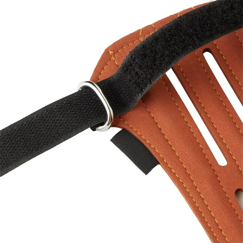 Shooting Archery Arm Guard Soft Suede Leather Archery Arm Guard with Adjustable Straps, Suitable for Protecting Arms