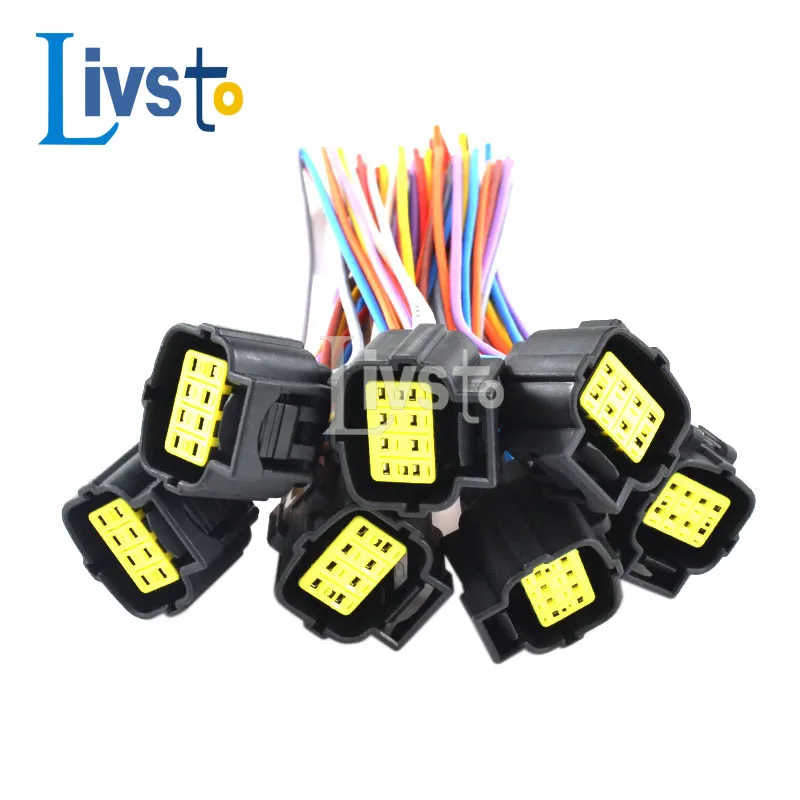 8 Pin Tyco AMP Denso Sealed Waterproof Auto Wire Harness Connector Yuchai Engine Oxygen Sensor 174984-2 174982-2 DJ70816Y-1.8-21