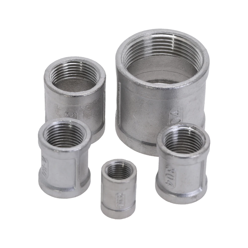 304 Stainless Steel Female Thread Pipe Fittings 1/4'' 3/8