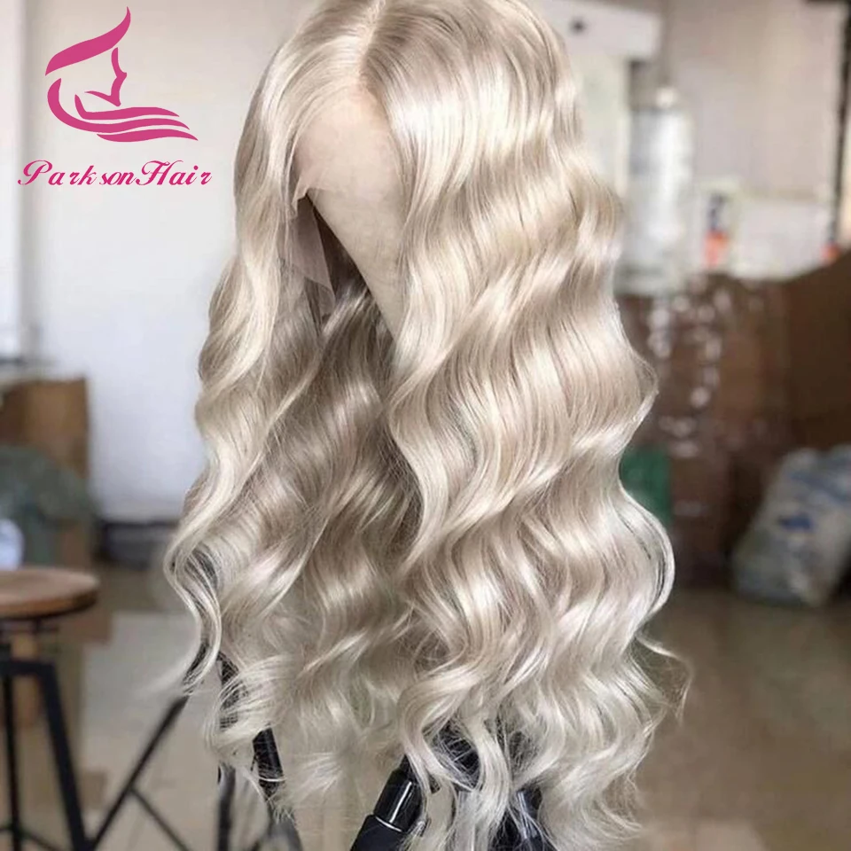 Parrucca per capelli umani biondo cenere platino senza colla 5x5 HD parrucca anteriore in pizzo trasparente per le donne parrucca in pizzo senza colla di colore bianco dritto