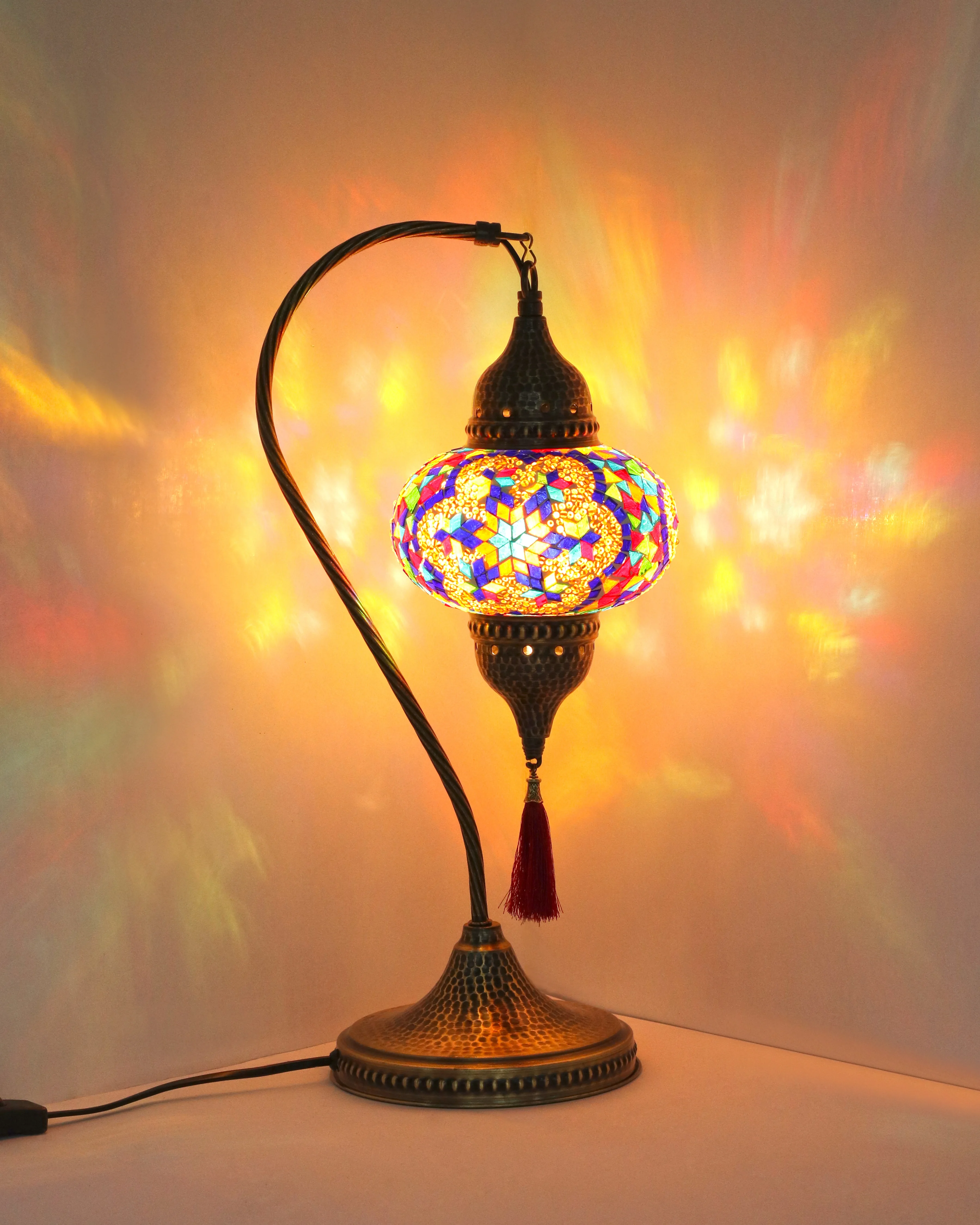 NEW DESIGN-Turkish mosaic bedside table lamp.