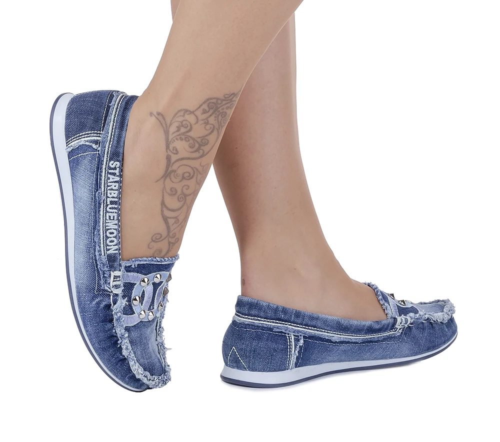 

 Jeans Sneakers / Handmade Women's Shoes / Valentine's Day Gift