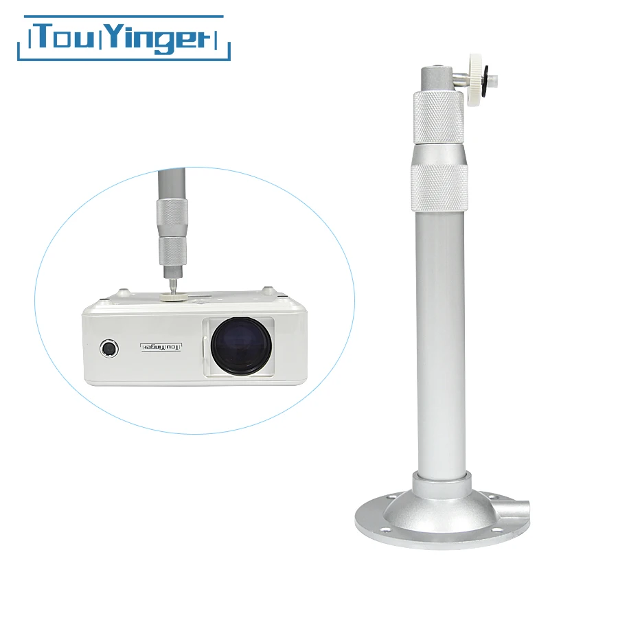 90 Degree Adjustable Projector Accessories High Quality Hanger Ceiling Wall Mount with Height Adjustable 29-42cm /10cm Fixed