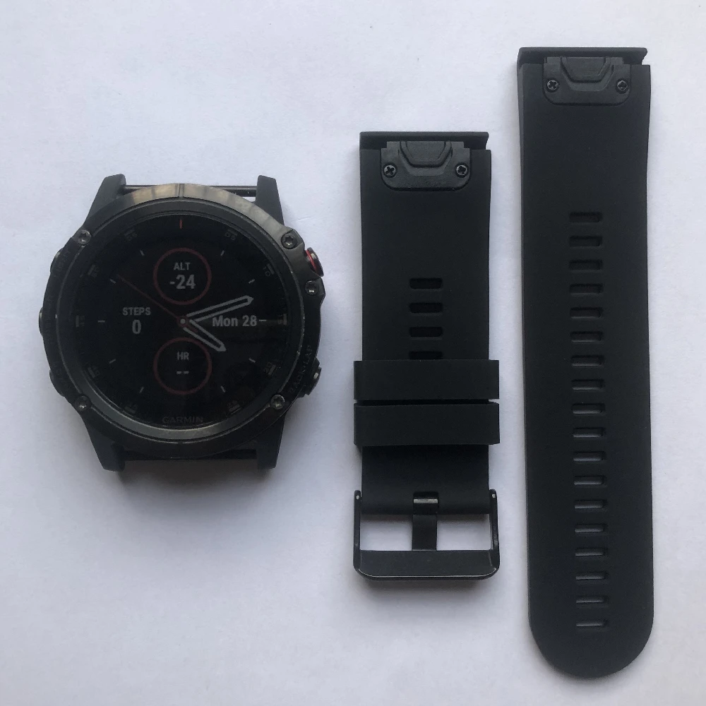 

Оригинальные компьютерные часы Garmin Fenix5X Plus, б/у, новинка 90%, GPS, б/у, поддержка нескольких языков, чехол с передним креплением ADLC