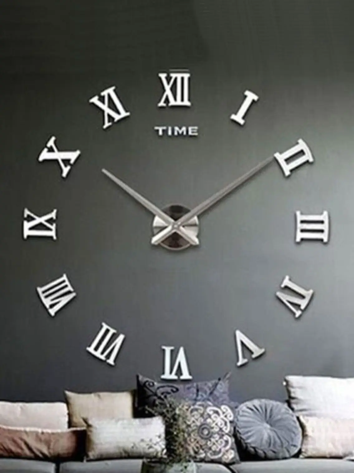 Wall Clock Mirror Roman Numeral 7 Cm Large Size Home Decoration For Home Lux Quality Silent From Turkey Настенные часы שעון הקיר