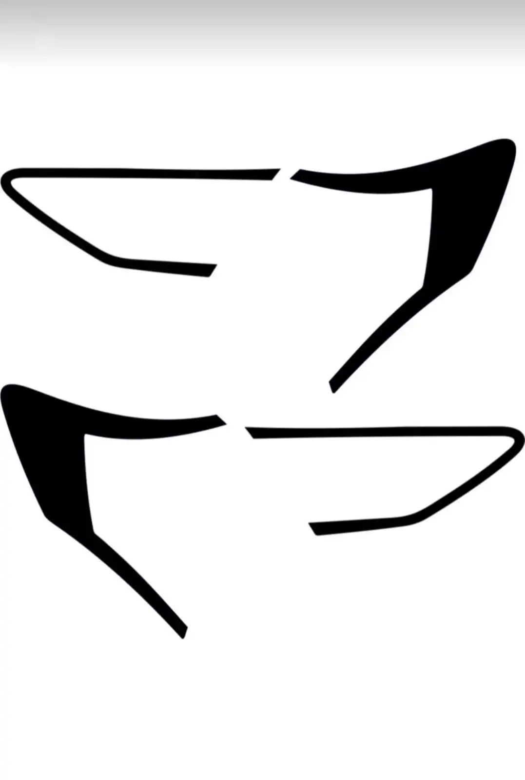 Rear Stop Headlight Frame Lamp Cover Protector Sticker For Leon MK3 2013-2019 Suitable Thick-Thin Matte Glossy Cut Easy Assembly Application Stylish Design Durable Strip Sticker Sheet