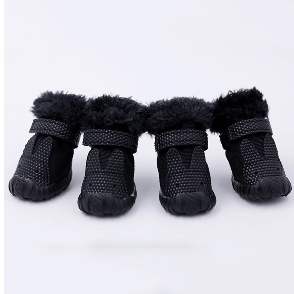 200 SET Pet dog small dog Teddy Bichon Schnauzer thick cotton shoes autumn and winter new warm non-slip cotton shoes