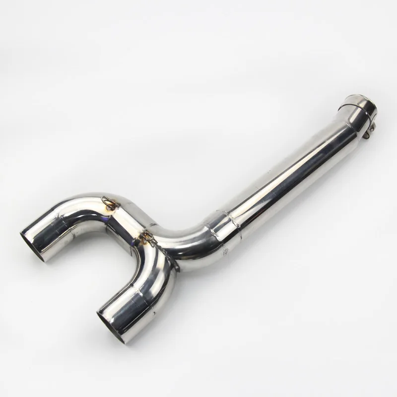 Slip on FZ6 FZ6N FZ6S Motorcycle Exhaust System Muffler Pipe Tips Connection Link Pipe for Yamaha FZ6 FZ6S FZ6N 2004-2011