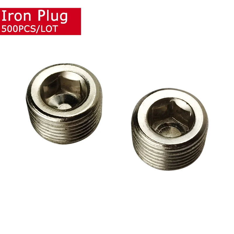 500PCS Plug Iron 1/8