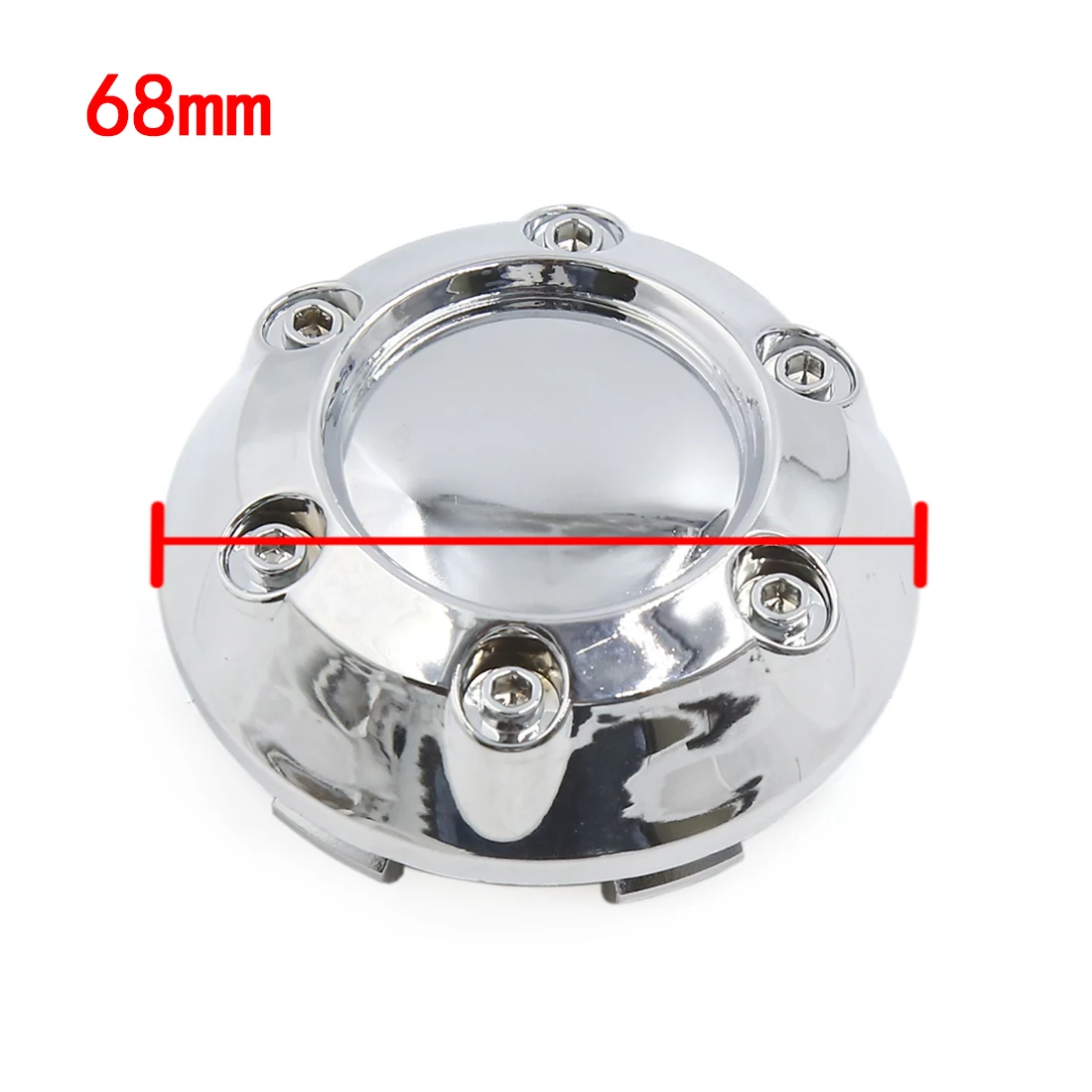 Uxcell 6 Clips 68mm Diameter Car Auto Silver Tone Wheel Center Hub Cap Cover