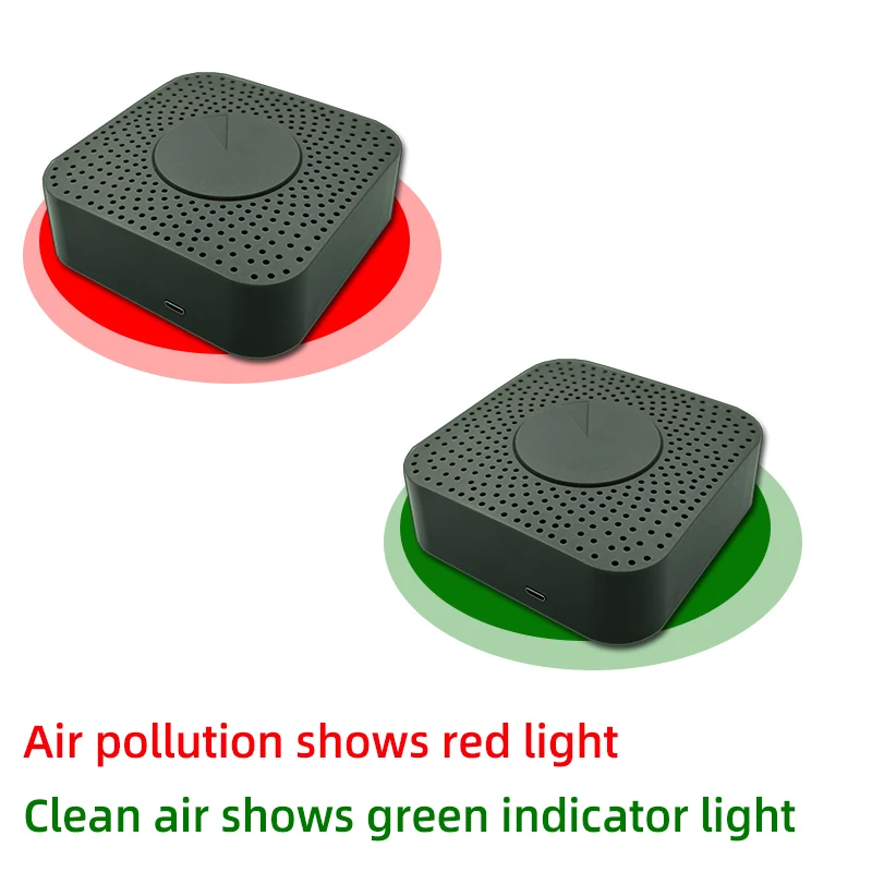 Tuya ZIGBEE-Detector inteligente de dióxido de carbono, caja de aire con Control por aplicación, Sensor de Gas CO2, formaldehído, VOC, temperatura y humedad, WIFI