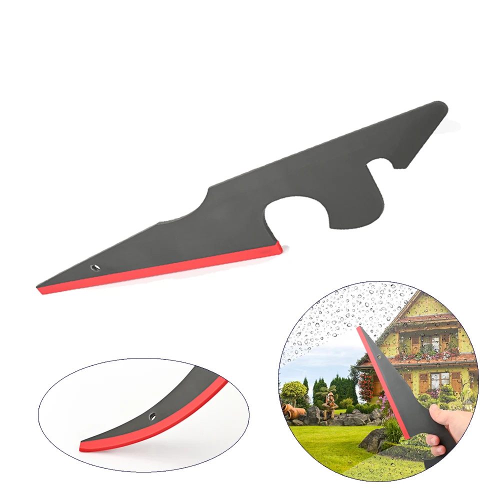 

EHDIS Soft ABS Plastic Titan Squeegee TPU Edge Vinyl Scraper Window Glass Cleaning Water Wiper Carbon Fiber Film Wrapping Tool