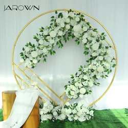 JAROWN-fila de flores de 100cm, arreglo de arco, camino de escenario, diseño de escena de boda, decoración Floral para fiesta