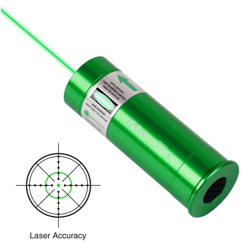 12GA Laser Boresighter 12GA Laser Bore Sight Laser Collimator Pointer with ON OFF Switch