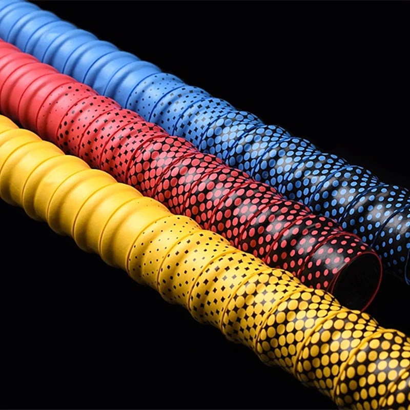 180cm Gradient Colorful Thickened Sport Fishing Rod Sweatband Anti-Slip Sweat Tape Wraps Badminton Tennis Racket Grip Tape