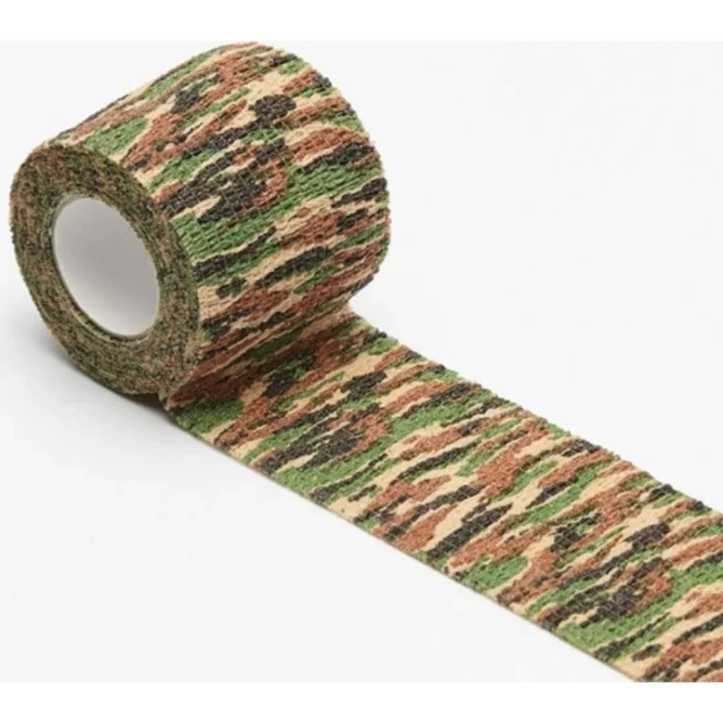 Multi-functional Camo Tape Camouflage Shooting Tool Hunting Paintball Airsoft Rifle Waterproof Non-Slip Stealth Tape Roll 2021