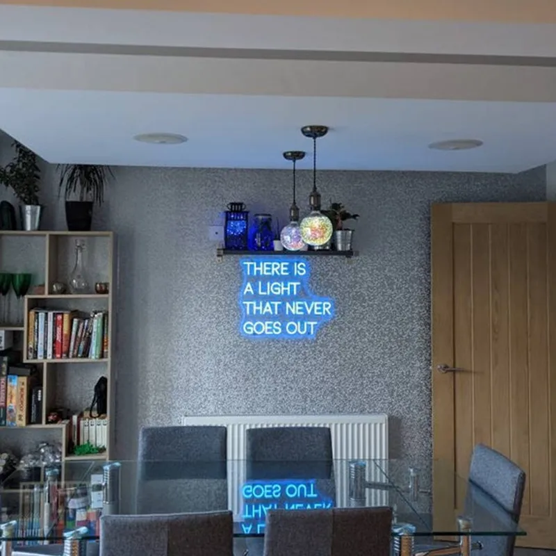 ป้ายนีออน มีไฟที่ไม่เคยออกไปตกแต่งบ้านป้ายนีออนแบบกําหนดเองป้ายตกแต่งในร่มส่วนบุคคล Led Neon Light ของขวัญ