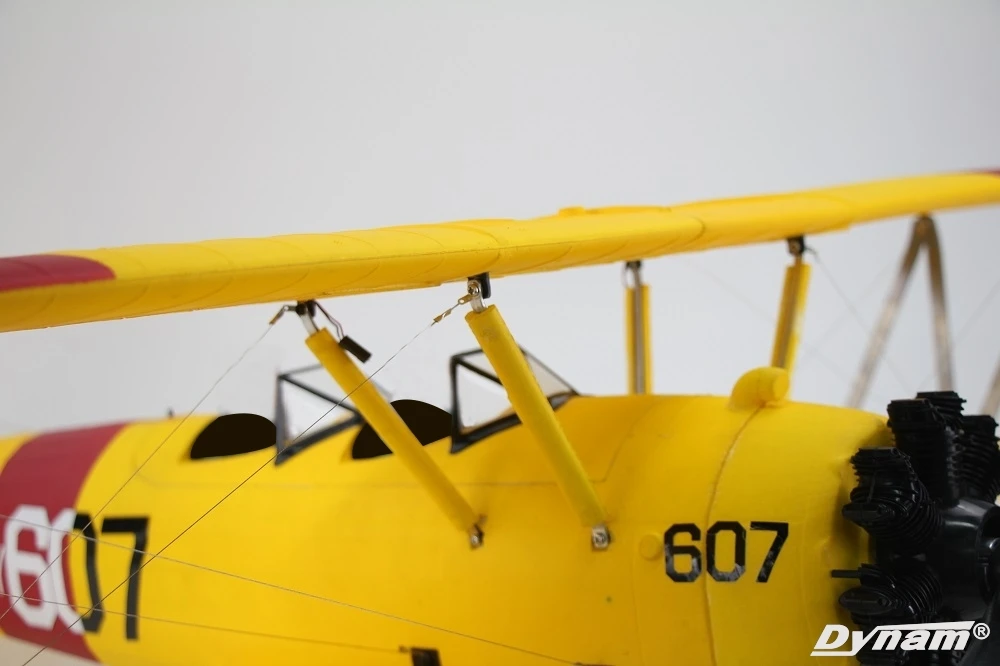 منتج جديد!! الديناميت Stearman DY8977 PT-17 1300 مللي متر 4s ذات السطحين RC طائرة PNP
