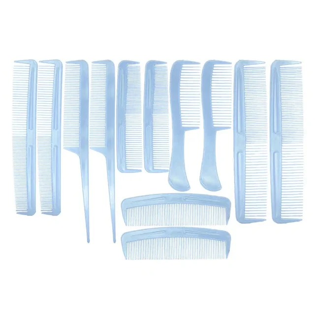 12 Li Comb Plastic Comb Set (Blue) 431614272