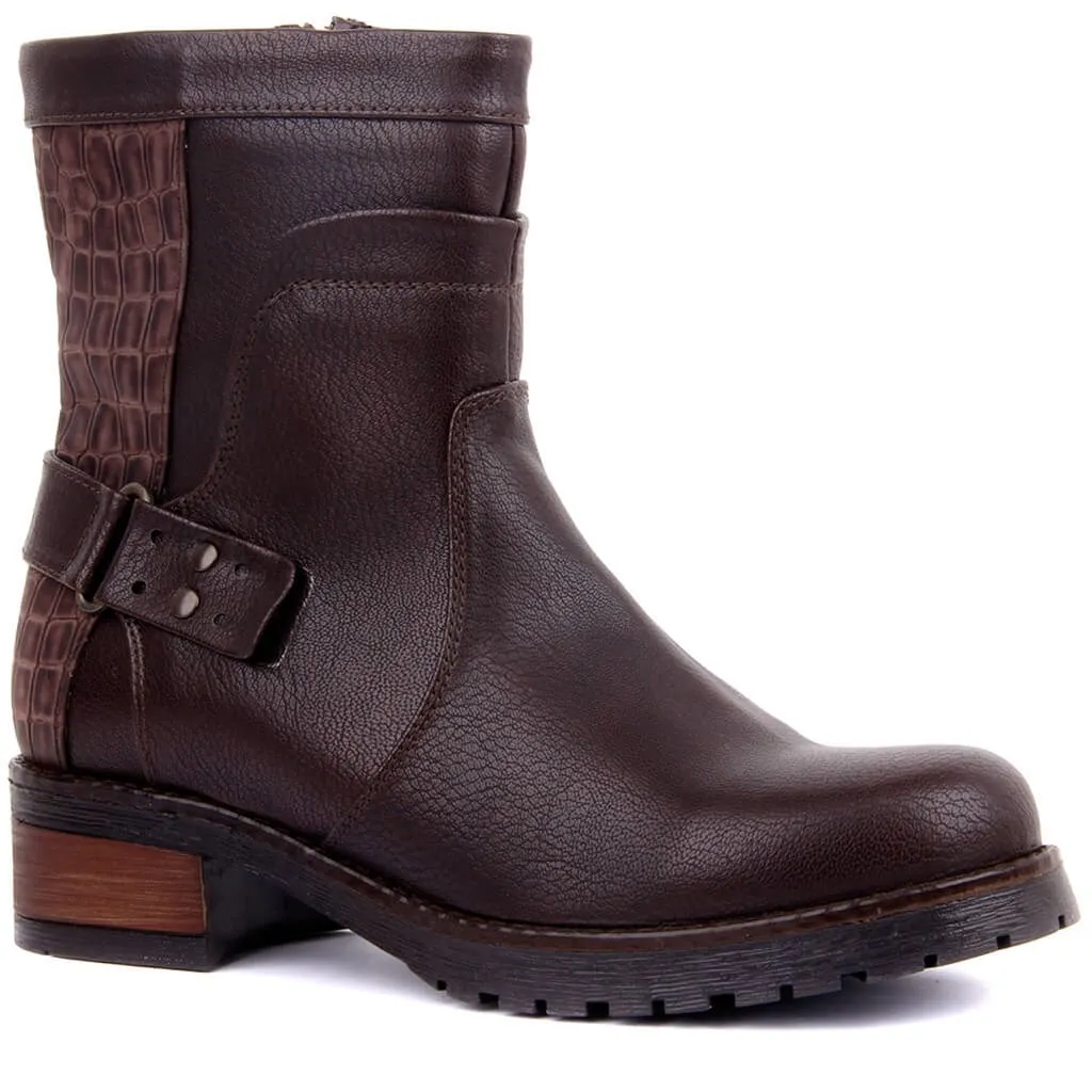Moxee-botas femininas marrons