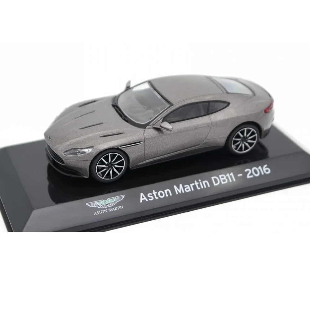 Salvat, Aston Martin DB11 2016, 1:43 scale, Supercars, luxury sports car, Diecast miniature, realistic details, reproduction to minimum details, in urn and printed brand Logo