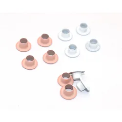 Round Eyelet Grommets Grommet Eyelet White Grommet Rivets Purse Accessories Metal Eyelets for Sewing Shoes Bag Making Hardware