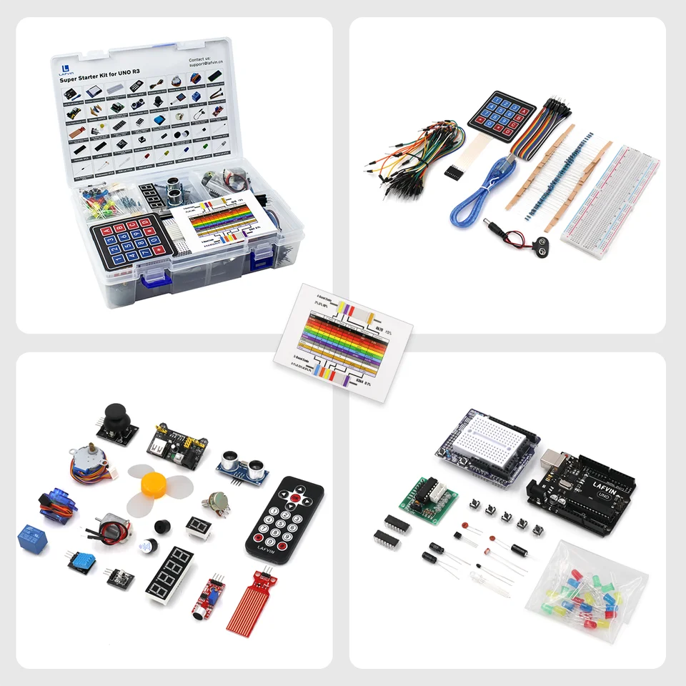 LAFVIN Super Starter Kit for Arduino UNO SET R3 Breadboard / Step