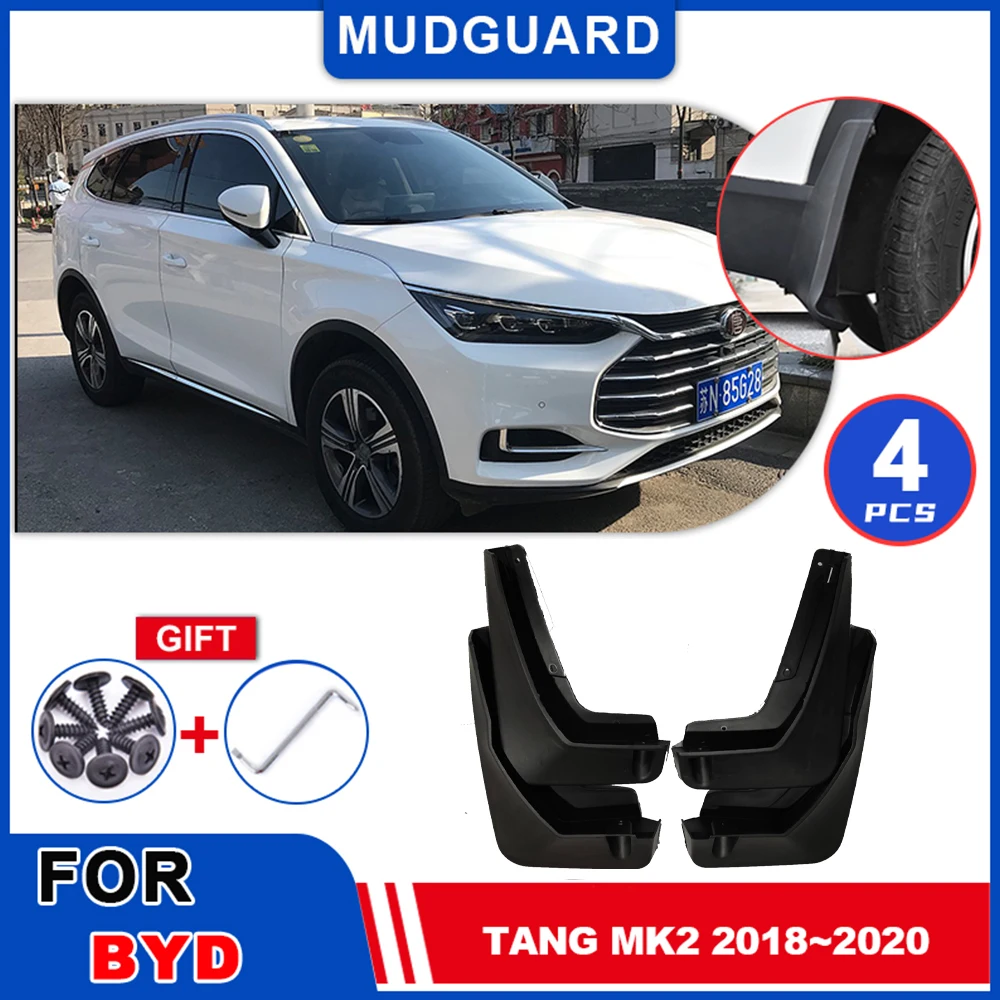 

For BYD Tang MK2 2018 2019 2020 Mudguards Mudflaps Fender Flap Splash Guards Mud Auto Parts Wheel Car Styled Cover Accessories