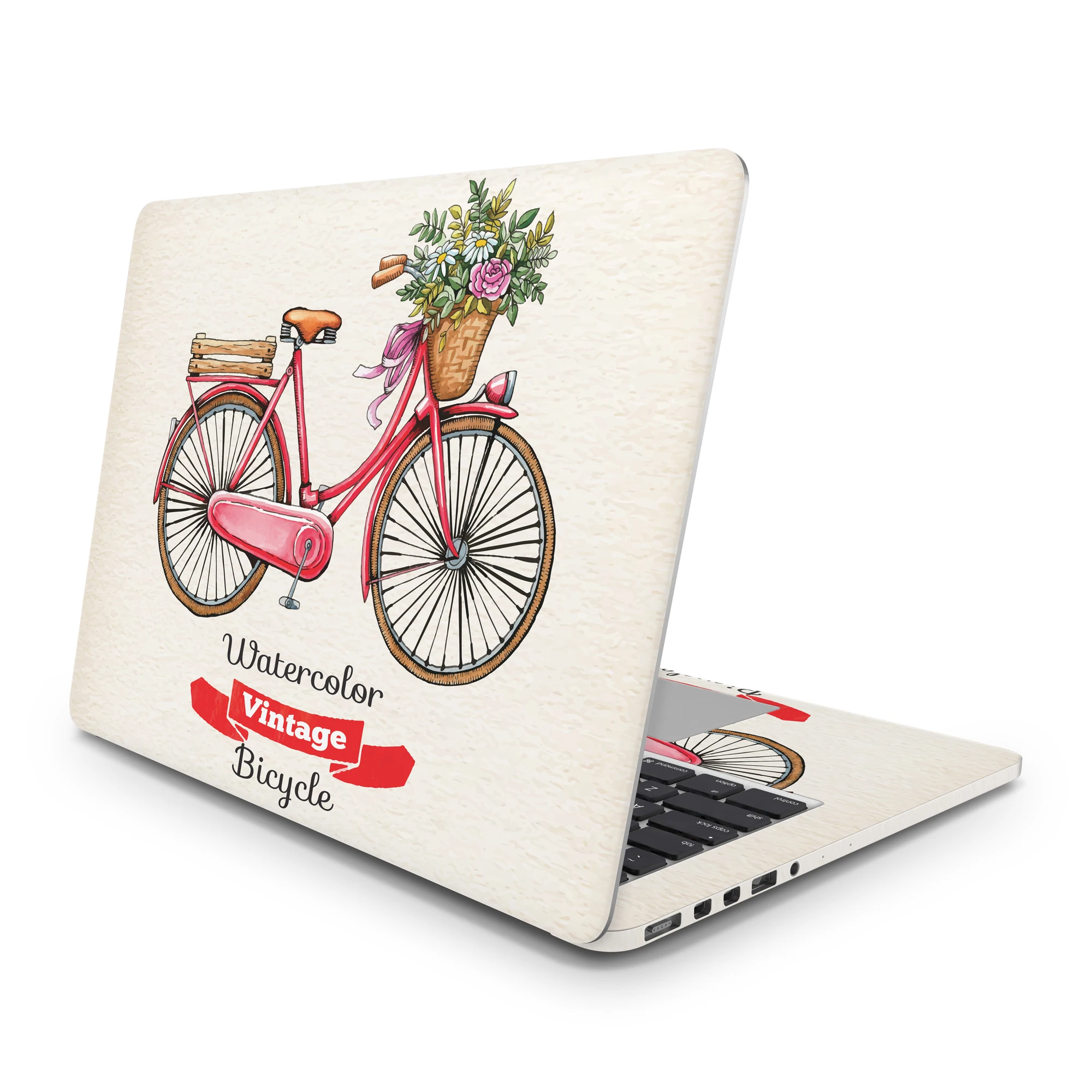 Sticker Master Vintage Bicycle Laptop Vinyl Sticker Skin Cover For 10 12 13 14 15.4 15.6 16 17 19 