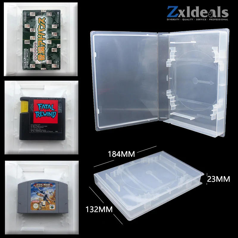 Capa de substituição universal para carrinho de jogos, para ea dvd e gba, versão japonesa, caixa transparente