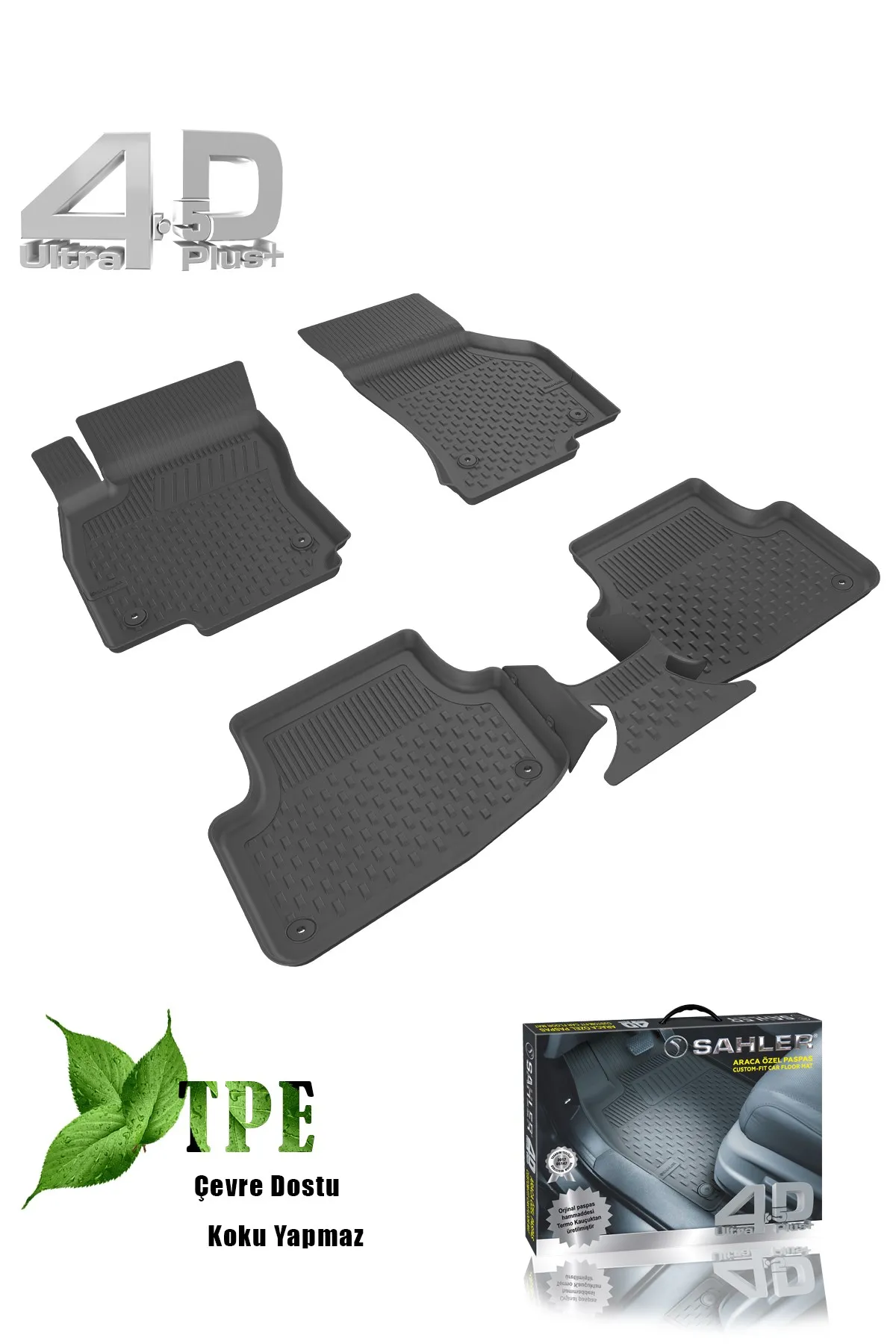 

Car Floor Mats For SKODA Octavia Kodiaq Karoq Superb Fabia Kamiq Scala Rubber Mop Liner 4.5D Fits Luggage Storage