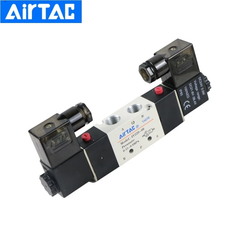 Airtac 4V220 Series 5/2 Solenoid Valve Control 4V220-08 4V220-06