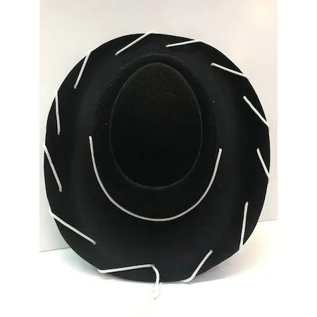 Sombrero de vaquero con cordón para niño, Color negro, 431620940