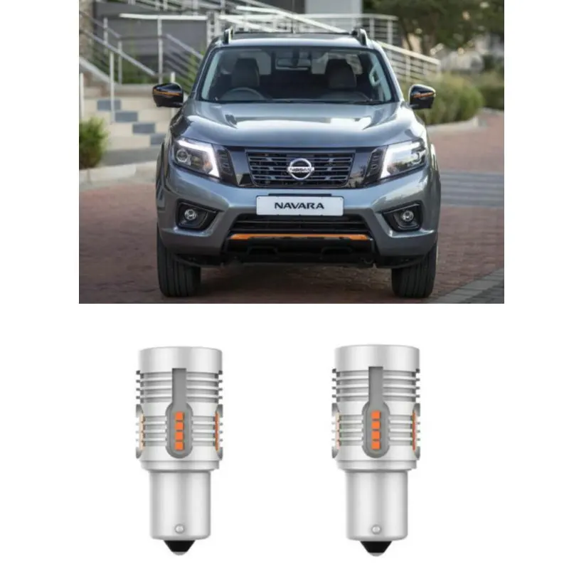 

For Nissan Navara D23 2015+ Front Rear turn stop auto Led light bulbs Car Lights Error Free canbus 100% 2pc