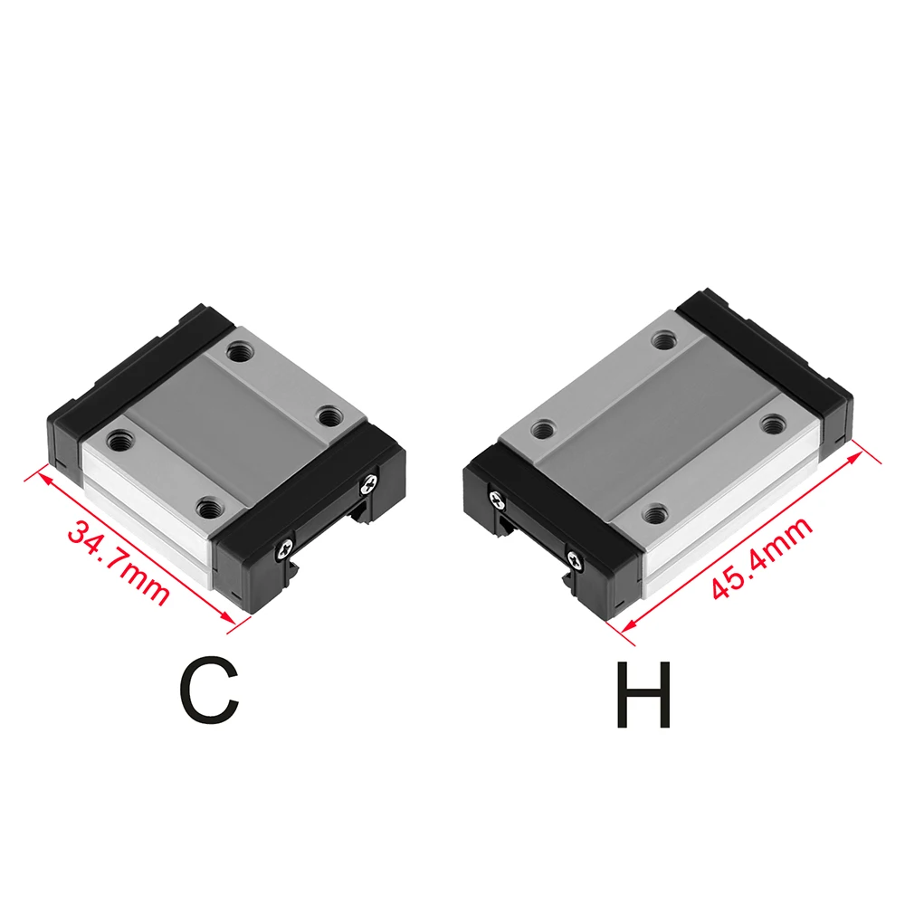 New 3D Printer Linear Guide Core Xy Mgn12H 100 150 200 250 300 350 400 450 500 550 600Mm Linear Rail + Mgn12C Or Mgn12H Carriage