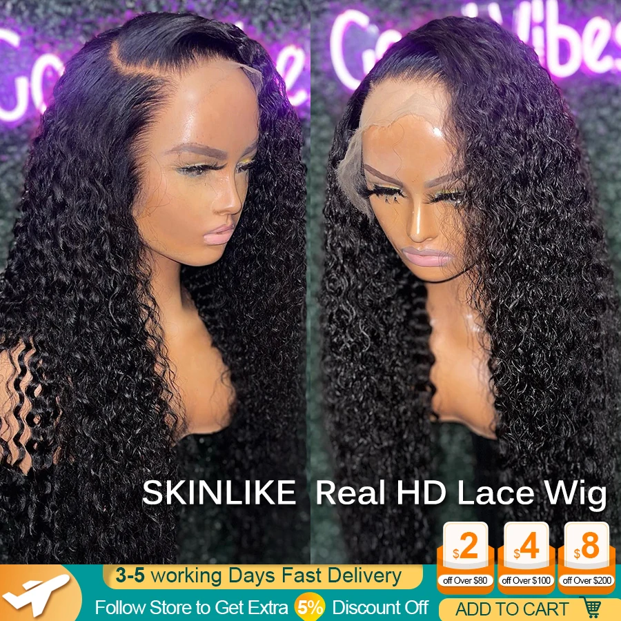 

13x4 HD Lace Frontal Wig Water Wave Lace Front Wig for Black Women Pre Plucked Human Hair Wig 5x5 Hd Lace Closure Wig Melt Skins