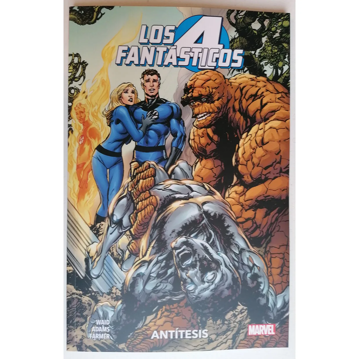 MARVEL the 4 fantastic antithesis, ED. PANINI, year 2021, author NEIL ADAMS, comic BOOK Spanish, TEBEO, MARVELS