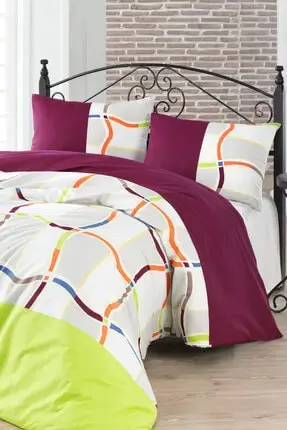 Colorful Design  240x220cm King size  4 PCS 100% Cotton  Bedding set