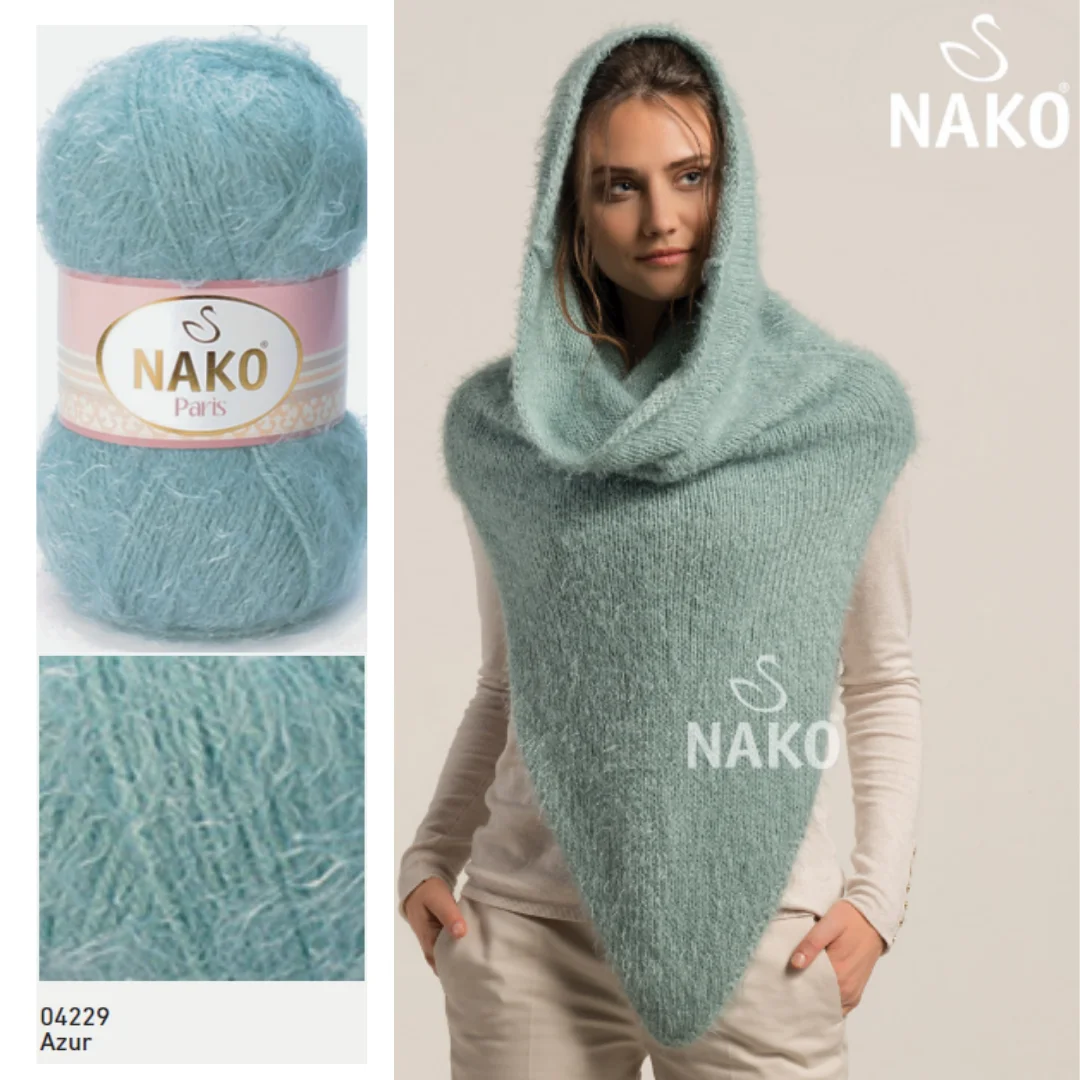 Nako Paris miękkie ciepłe przędzy na dzierganie ręczne szydełkowanie Amigurumi DIY dziecko dzianiny szalik koc ponczo Cardigan czapki