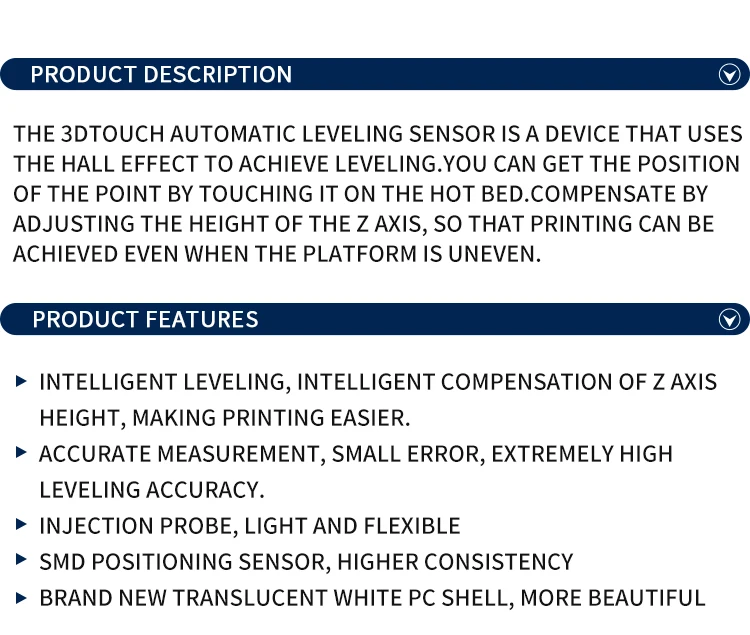 Twotrees MKS 3D Touch Sensor-Sonden, Nadel für automatische 3D-Bett-Nivellierung, BLTouch für 3D-Drucker zur Verbesserung der Druckpräzision – Detail 3