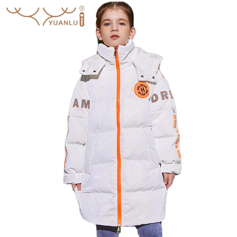 

90% Duck Down Kids Designer Clothes with Hood Thicken Bright Kids Coats for Girls Warm Boys Winter Jacket 2021 New Fashion