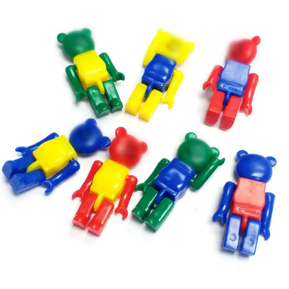 

100 pcs, 4.2cm, Bear moveable Figure, Novelty, Kids Party Favors, Game Gift, Pinata filler, Classroom Prize, souvenirs, giveaway