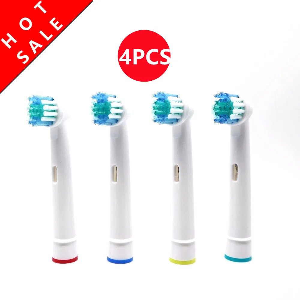 Têtes de brosse à dents électrique Oral-B, rechange, puissance d\'avance adaptée, Pro santé, triomphe, vitalité, nettoyage de précision, 4 pièces