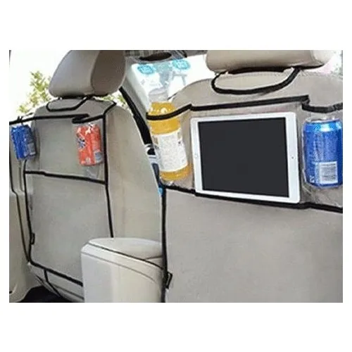 Interior Vehicle in car Seat Back Transparent Protective Cover Tablet, Phone or Any Item Organizer and Back Seat Protector