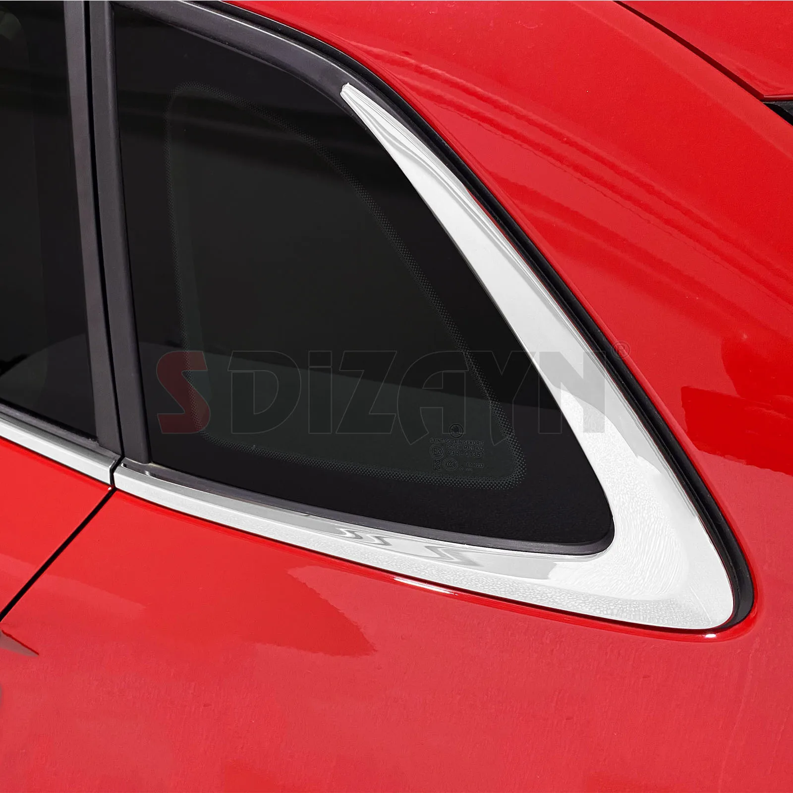 S Dizayn For Skoda Scala Chrome Window Sill Overlay Cover Trim Stainless Steel 6 Pcs Exterior Car Accessories Parts Auto Product