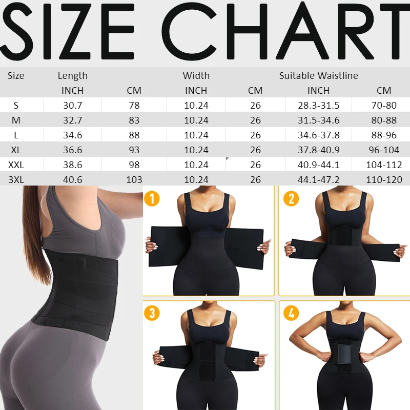 High Elasticity Women Fitness Lose Weight Compression Double Waist Trainer Fat Tummy Control Waist Trimmer Back Support Belt Gym