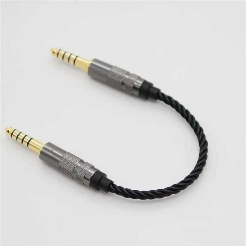 HIFI 4.4MM Balanced Headphone Adapter Audio Cable 4.4 Male to 4.4 Male Female