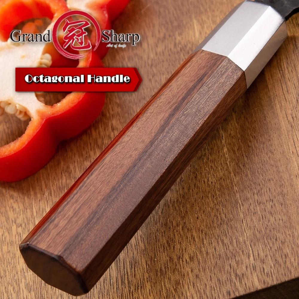 Japanese Chef Knife Handle DIY Kitchen Knives ECO Friendly natural  African Wood Knife Making Details Accessories Octagonal