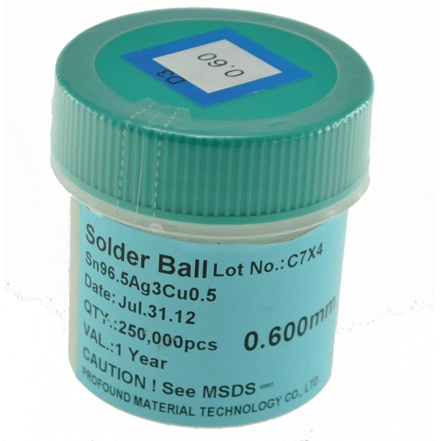 65mm 250.000 PCs unleaded tin ball pot